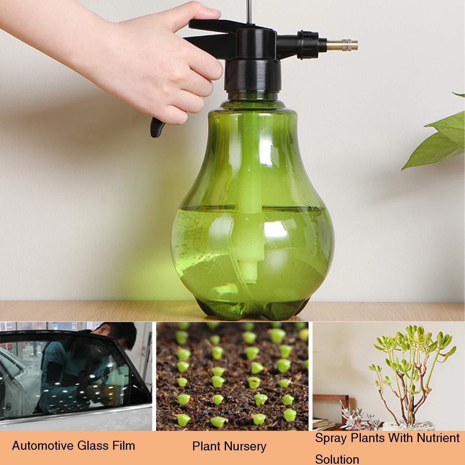 Homecloud Garden Water Sprayer Manual Spray Bottle Pump for Gardening Plants | Shower for Plants & Flowers | Spray Bottles for Lawn Herbicides, Pesticides, Fertilizers | Pack of 1 (Multicolour) - Image 2 thumbnail
