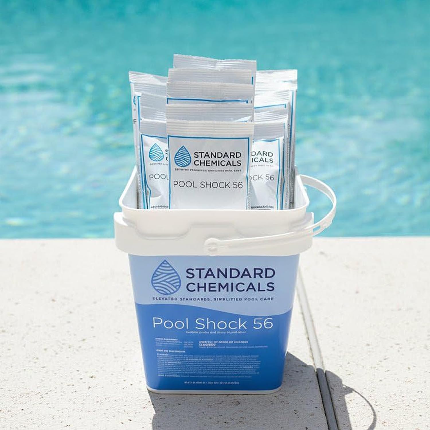 15 lb Bucket (15 x 1 lb Bags) of 56% Calcium Hypochlorite Pool Shock