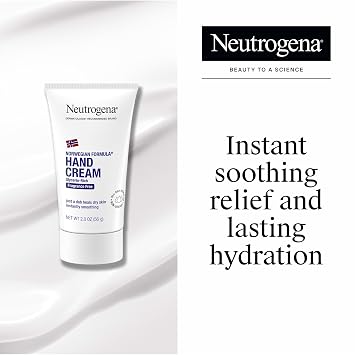 Neutrogena Norwegian Formula Moisturizing Hand Cream for Dry, Rough Hands, Fragrance-Free Glycerin Hand Lotion for Softer Skin, Concentrated Intensive Hand Cream, 2 oz