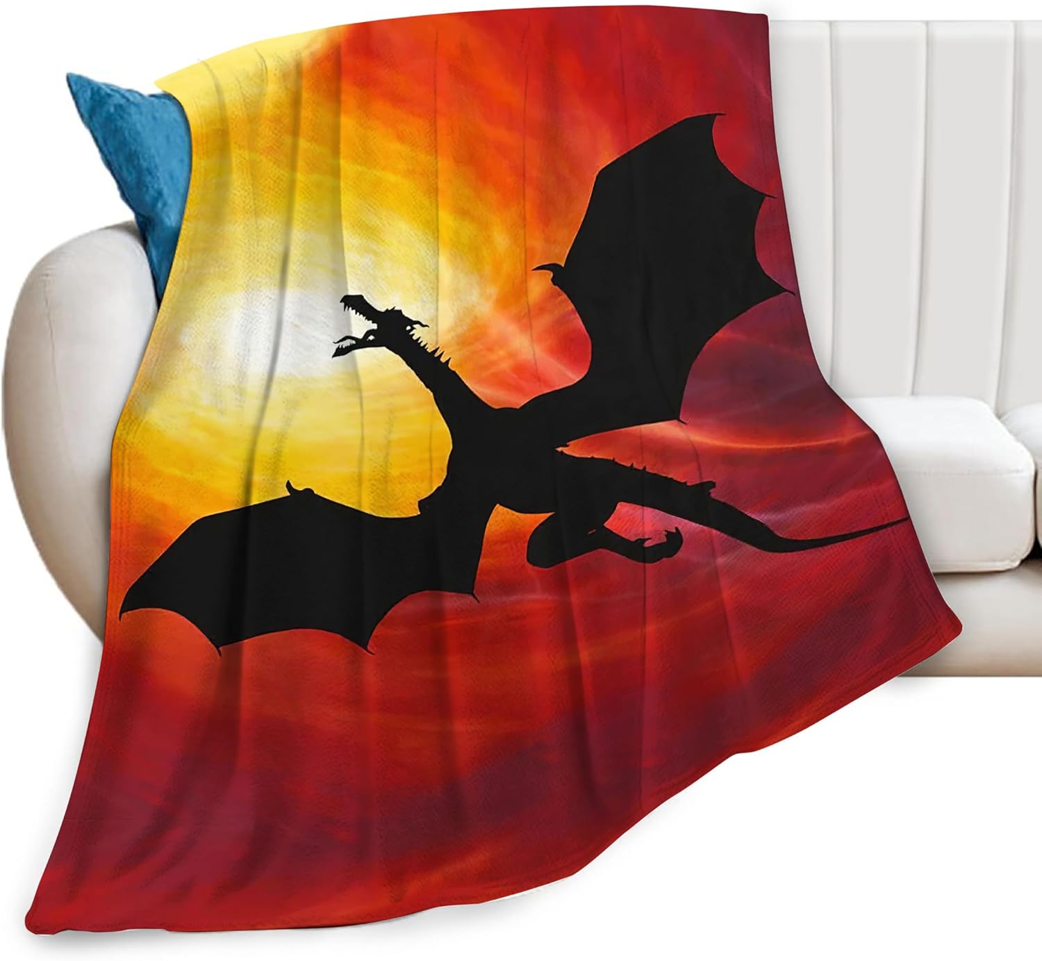 Dragon Blanket Dragon Decor Throw Blanket Gifts for Girls