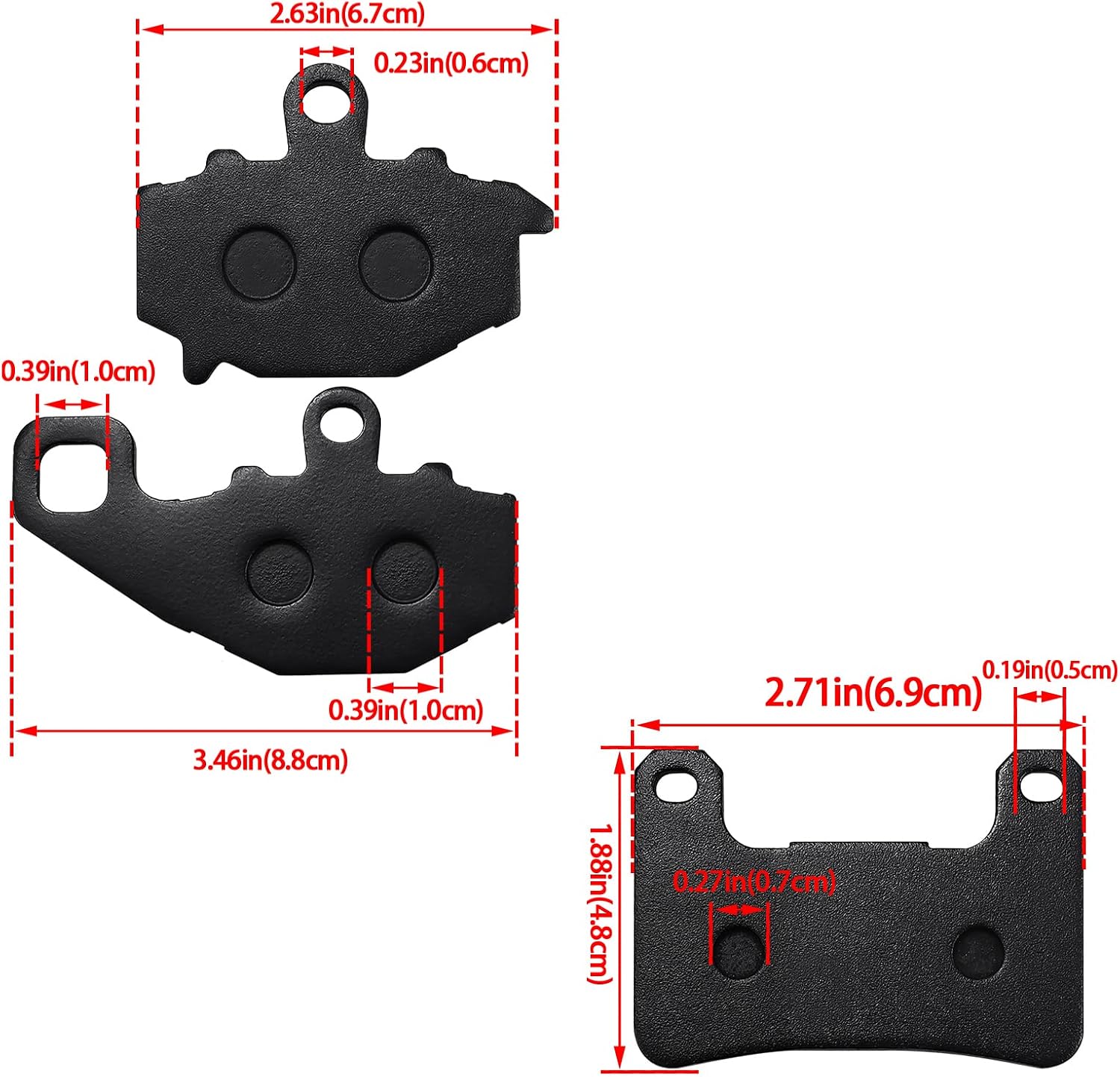 Brake Pads front & Rear for Kawasaki ZX10R Ninja 1000 2008-2010 Kawasaki Z1000 2010-2018