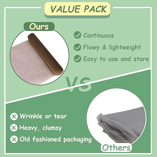 Miniatura 71 de Rollos de tela de tul azul de 54 pulgadas por 20 yardas, perno de carrete de tutú para decoración de bodas, falda tutú de baby shower, envoltura