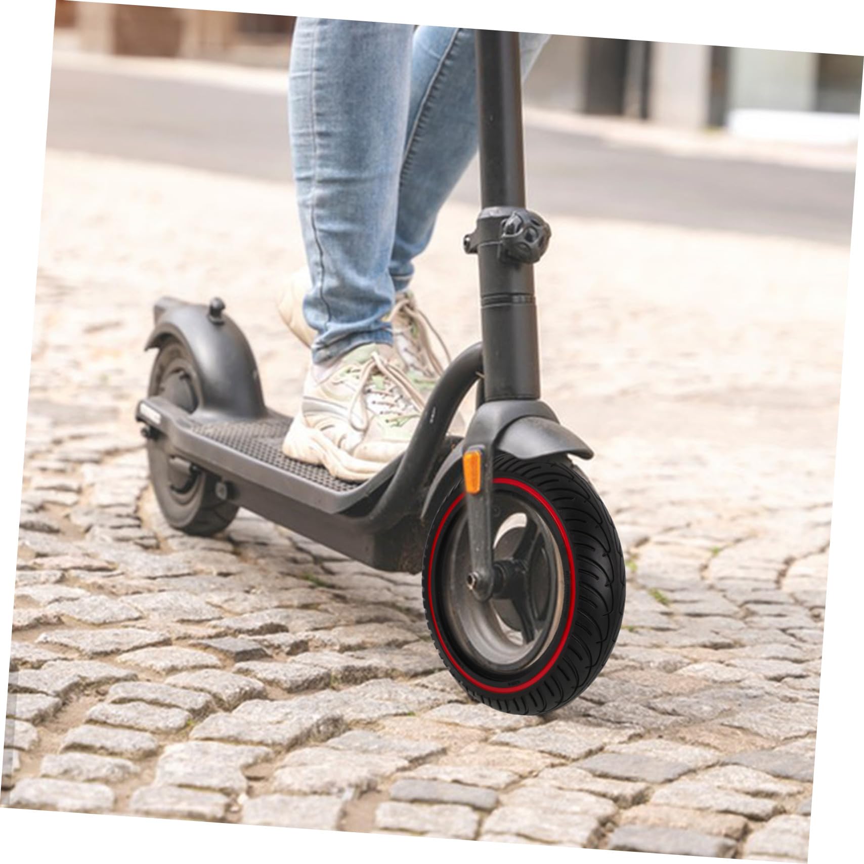 GALPADA Roue de Trottinette Alvéolaire Pneu Nid Abeille sans Gonflage Remplacement Facile pour Scooter Électrique