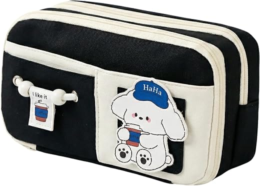 FINEMOE Kawaii Pencil Pouch for Girls &amp; Boys, 10 Layer Large Capacity Aesthetic Stationery Pouch with Zipper Cute Pencil C...