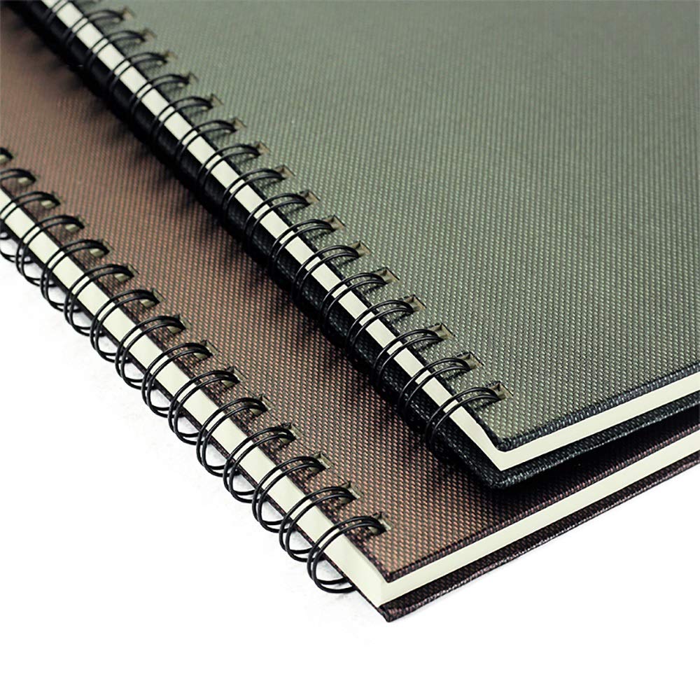 Bosquejo del Libro de 35 Hojas A4 Doble Bobina Cuaderno En Blanco Blanco Dibujo Pintura Papel Pintada del Arte Artículos de Oficina (Color : A4, Size : 297mm)