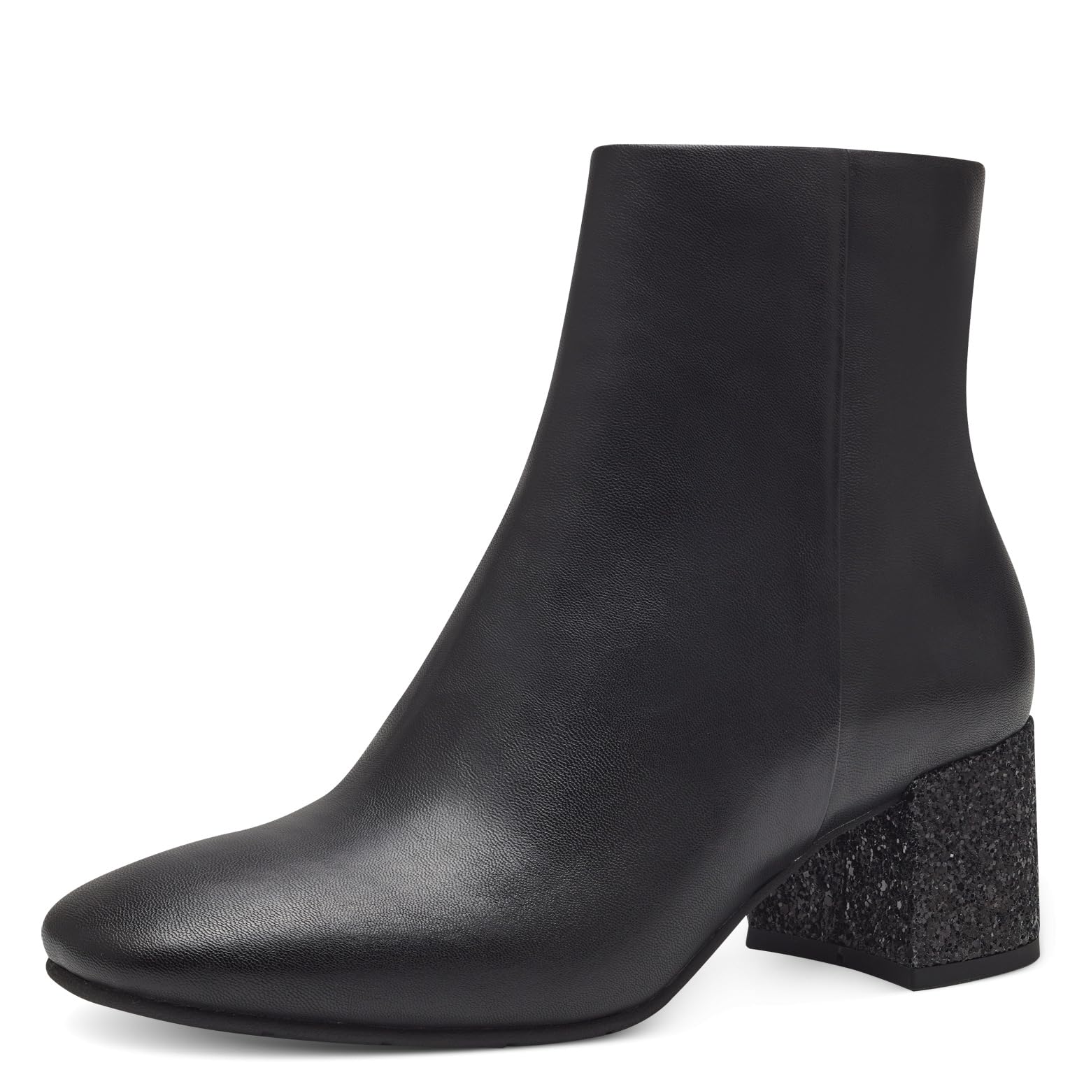MARCO TOZZI Women's 2-25049-41 Boot Heel, Black Comb, 5.5