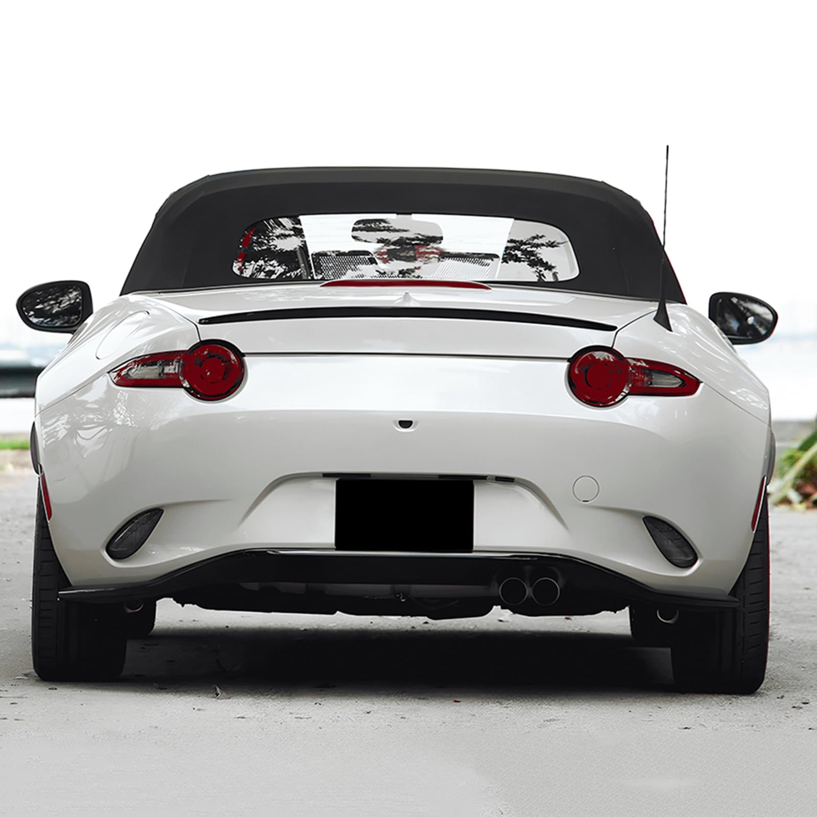 Alerón Trasero para Maletero para Mazda MX-5 Miata ND 2016-2025 Aspecto de Fibra de Carbono Negro Brillante