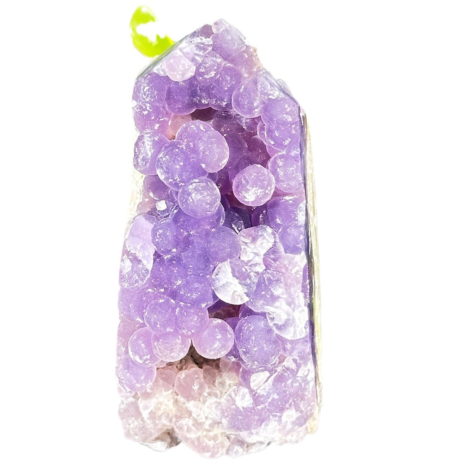 Piedra de cristal curativa de ágata de uva para meditación