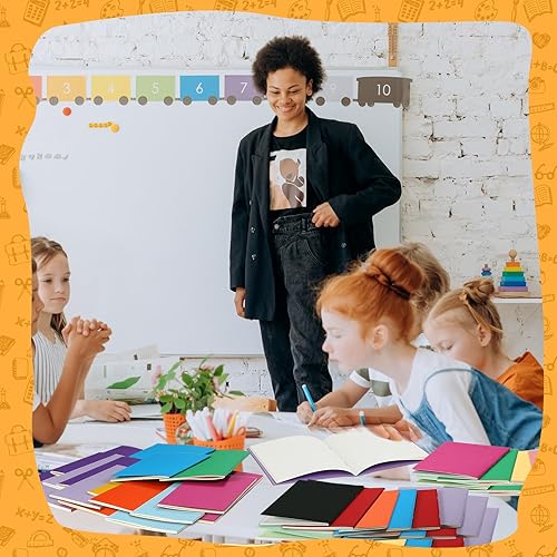 Miniatura 5 de Tenceur 72 mini cuadernos en blanco a granel sin forro de bolsillo pequeño cuaderno de bocetos, colorido monedero, cartera, bloc de notas, libros de