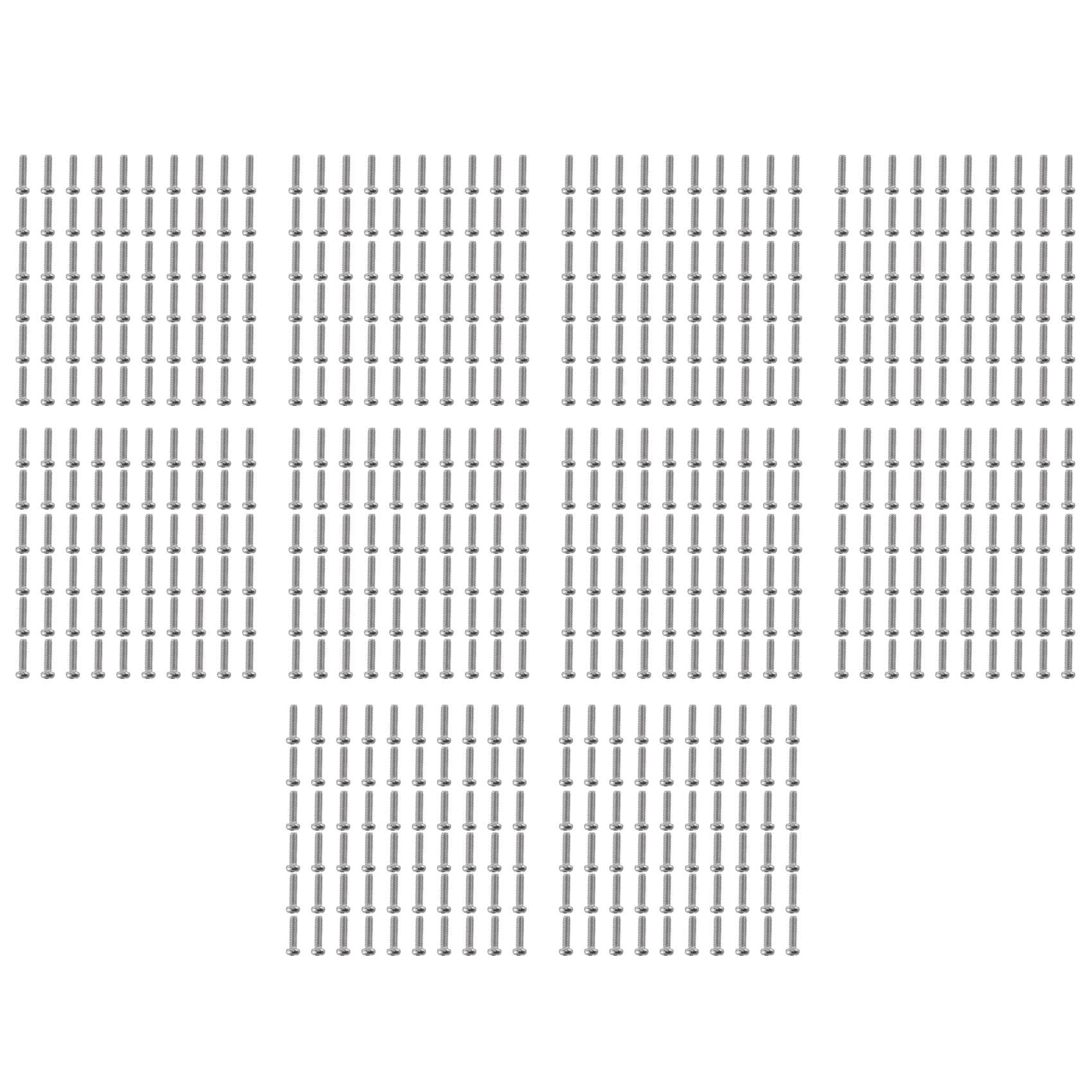 Jnchdghwa Silver M2 X 8Mm 304 Stainless Steel Pan Head Screws Bolt 600Pcs