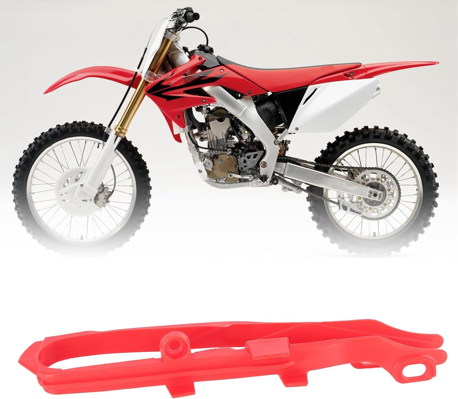 Acouto Chain Slider Swingarm Protector Accessory Fit for CRF250R CRF450R Chain Slider Chain CRF250R Red Chain Slider CRF450R Chain Sliding for CRF450R Sprocket Swingarm Guard for