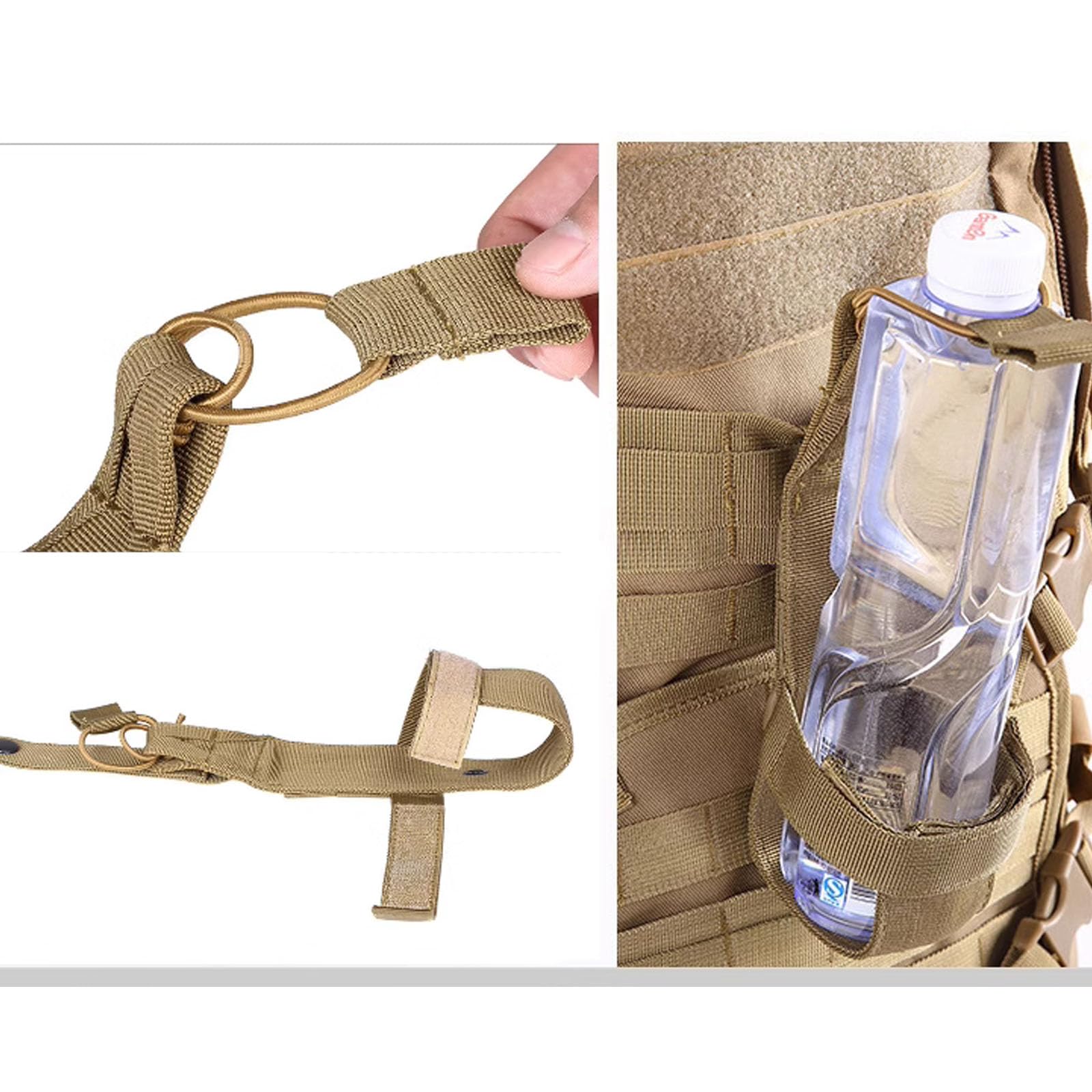 Pettorina Tattica per Cani con Maniglia, Clip per Cintura Anteriore Anti-Tiro, Imbracatura Completamente Regolabile, Imbracatura Traspirante per Tutte Le Stagioni per Cani E Gatti,Nero,XL
