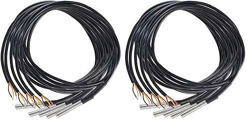 Miniatura 7 de HiLetgo DS18B20 - Sensor de temperatura (5 unidades, acero inoxidable, resistente al agua, 3.3ft)