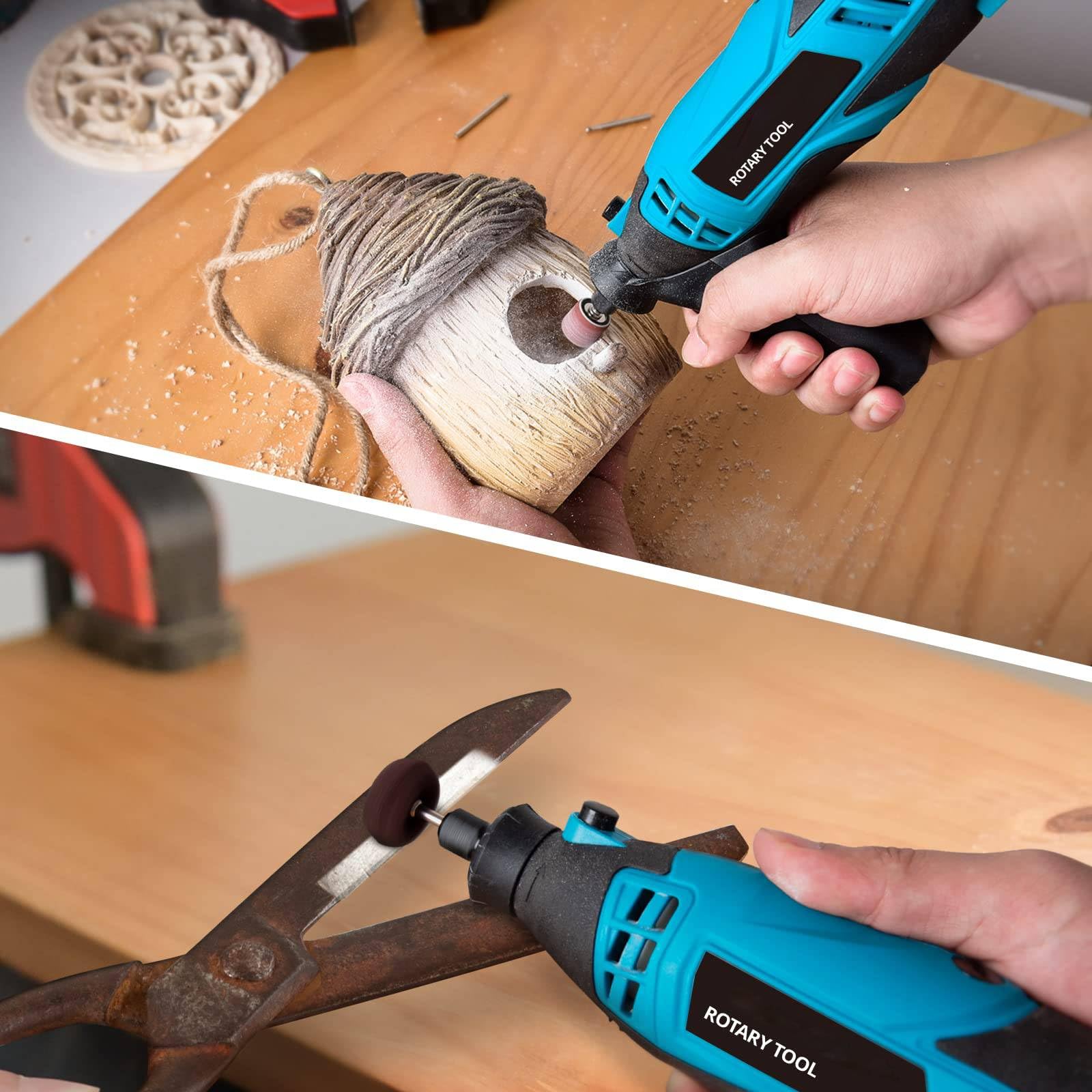 ミニルーター 6段変速 ホビールーター 150PCSセット 130W 8000 人気商品】 2021年AirTools ミニルーター 6段変速 ホビー