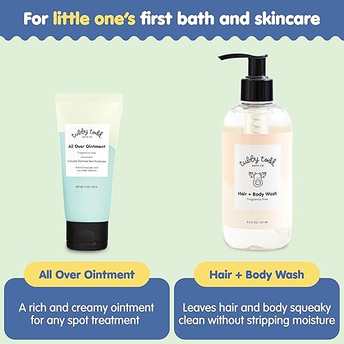 Miniatura 4 de Tubby Todd Nuevo kit de cuidado de la piel sensible para bebés y mamá, set de regalo para mamá + bebé, champú para bebés y gel de baño de 8.5 onzas,