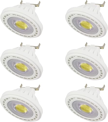 Bombilla LED AR111 G53 Reflector de luz de inundación 12 vatios COB 1200 lúmenes (equivalente a halógeno de 100 W) ángulo de haz de 120 grados CACC