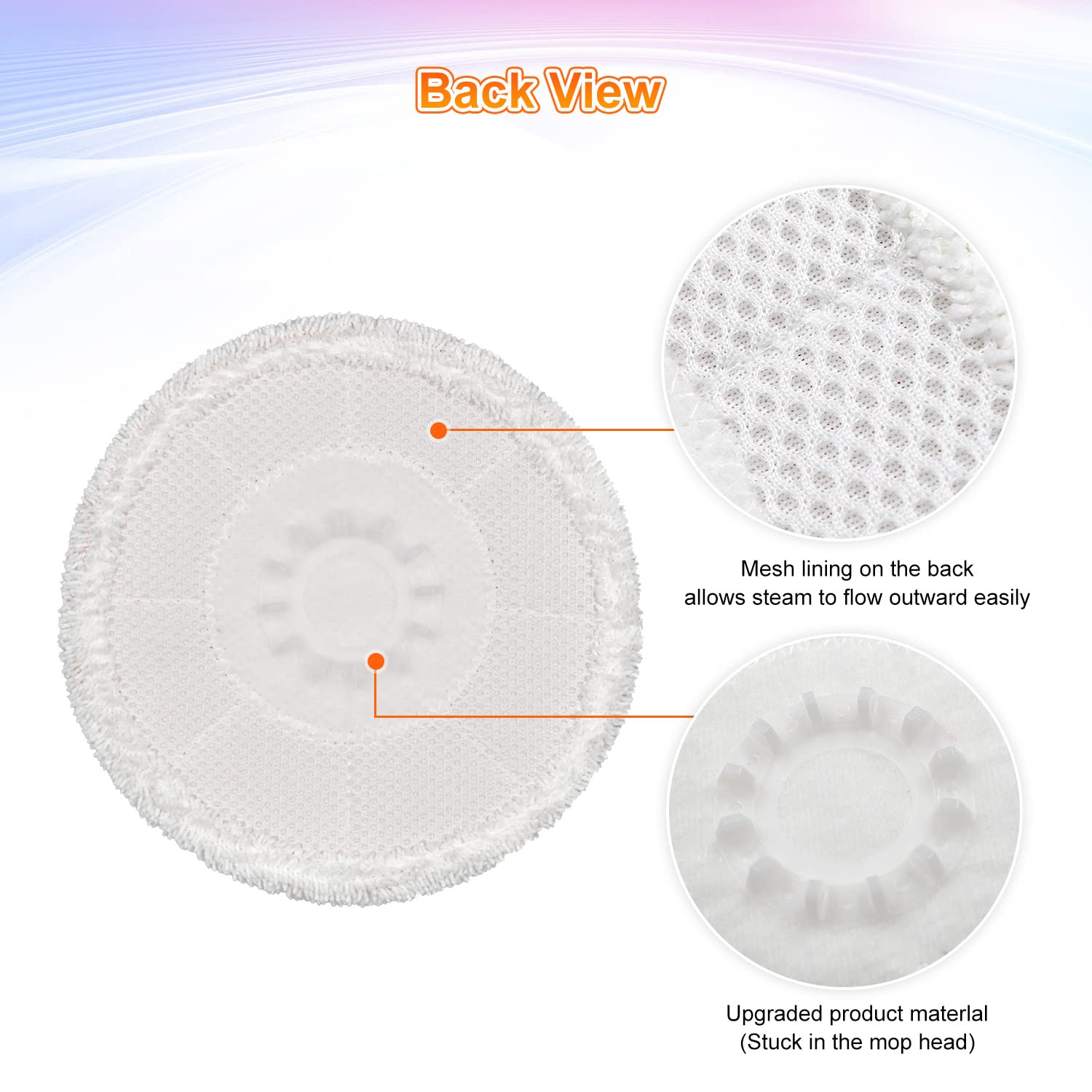 Paquete de 6 almohadillas de repuesto para mopa de vapor Shark S7000AMZ S7001 S7001TGT S7000 Series S7000, almohadillas de microfibra y reutilizables para fregona Shark Steam & Scrub todo en uno para