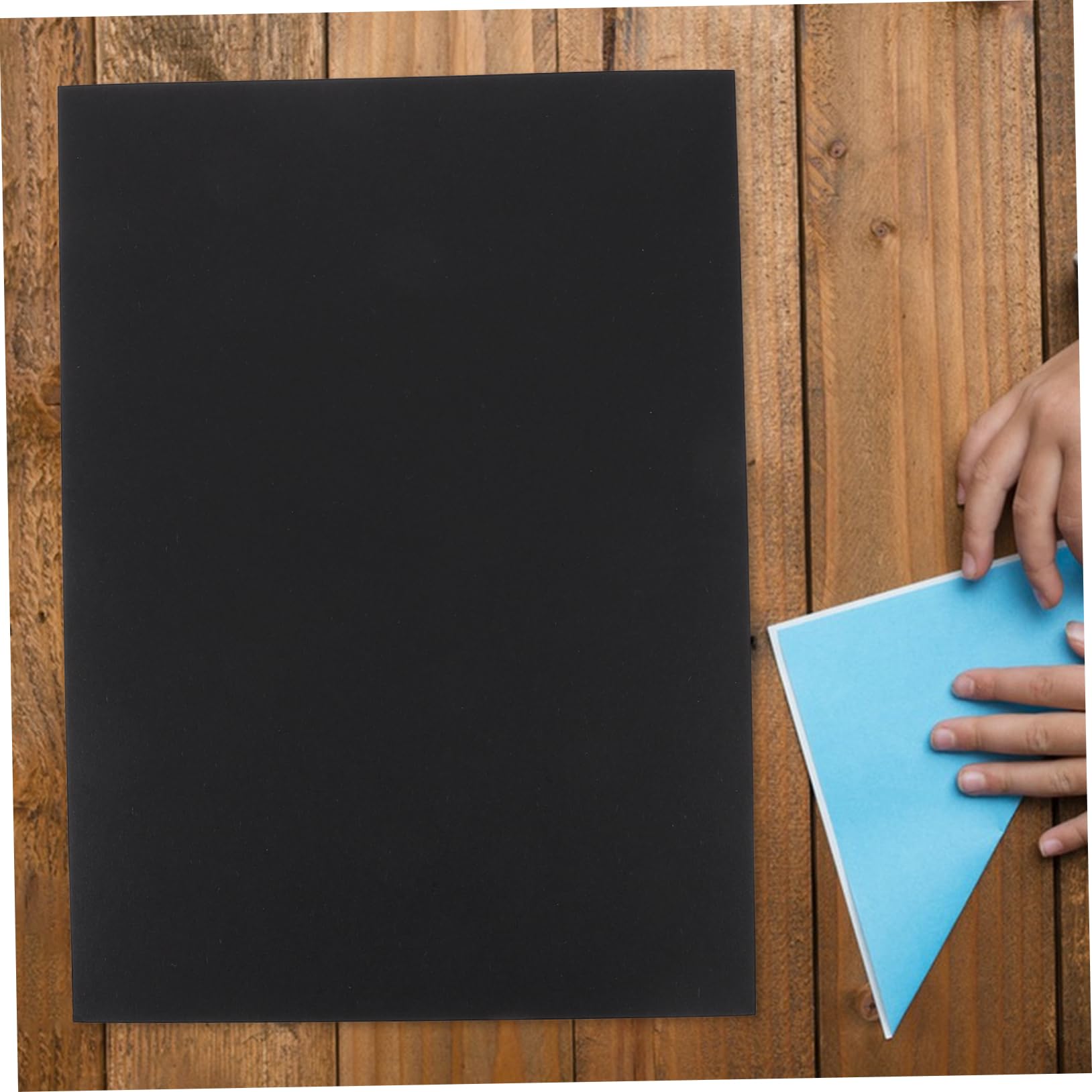 HOMSFOU 100pièces Papier Cartonné Noir à Peindre Fournitures Loisirs Créatifs Et Dessins
