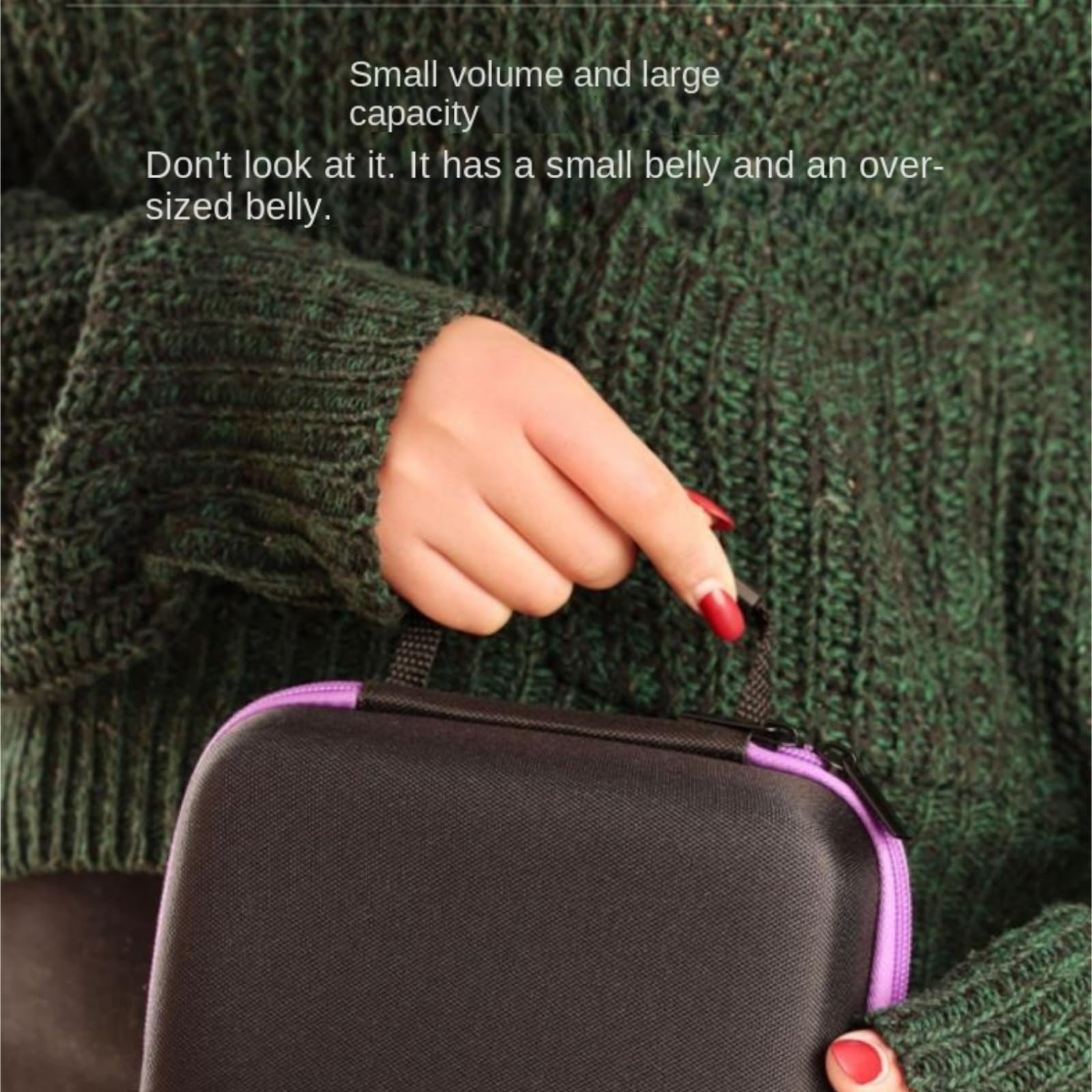 Organizador Esmaltes Uñas Caja De Almacenamiento Esmalte Uñas For Cosméticos Y Suministros para Mesa Tocador(Purple)
