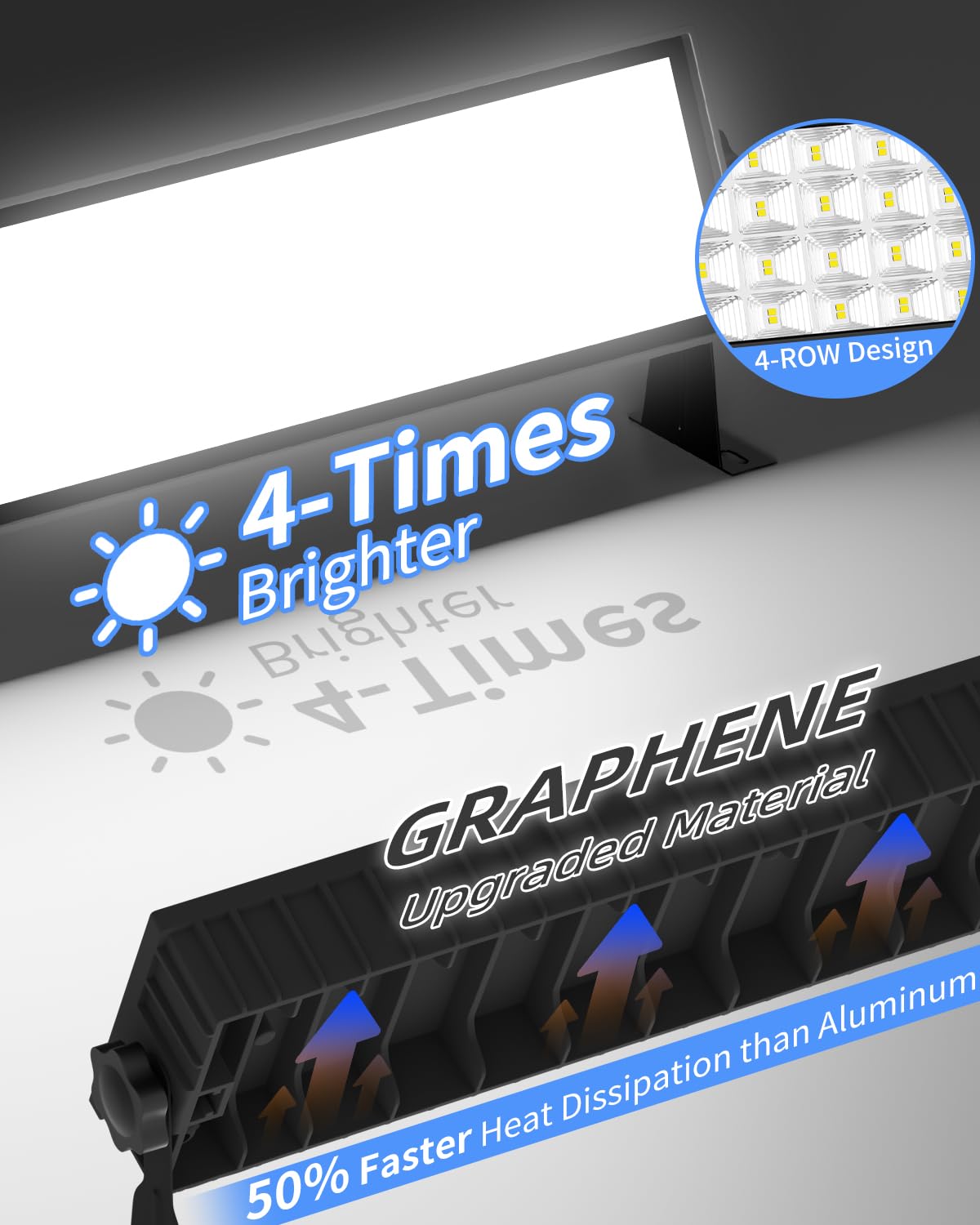 2 Pack LED Shop Light 100W 11000LM Ultra Brighter Plug in Garage Light with On Off Switch 6FT — view 6