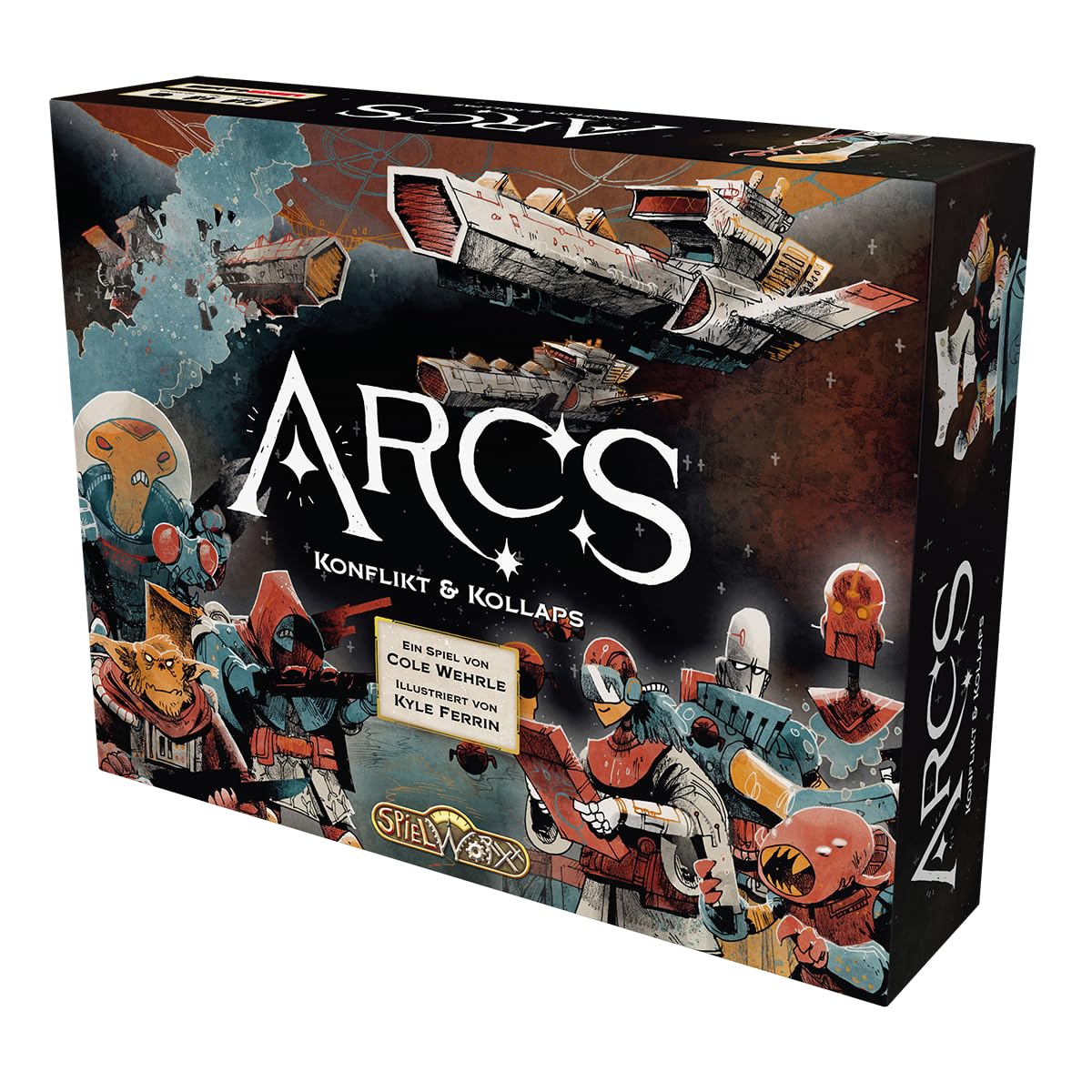 ARCS, gra podstawowa, gra ekspercka, dla 2-4 graczy, od 14 lat, 60-120 minut, niemiecki
