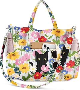Miss Adola Corduroy Crossbody Tote Bag for Women