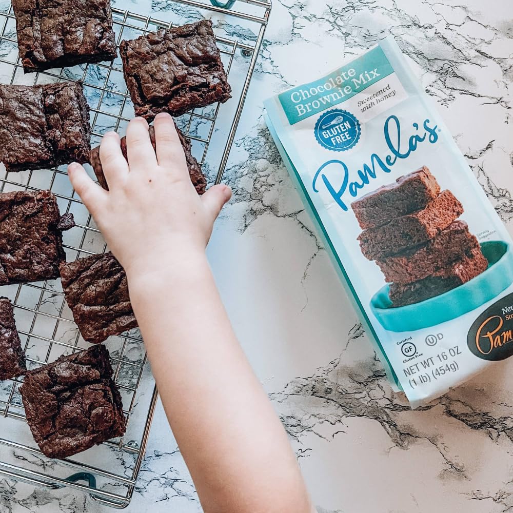 Pamela's Chocolate & Brownie Mix, Kosher, Gluten Free, 16 Ounce (Pack of 6)