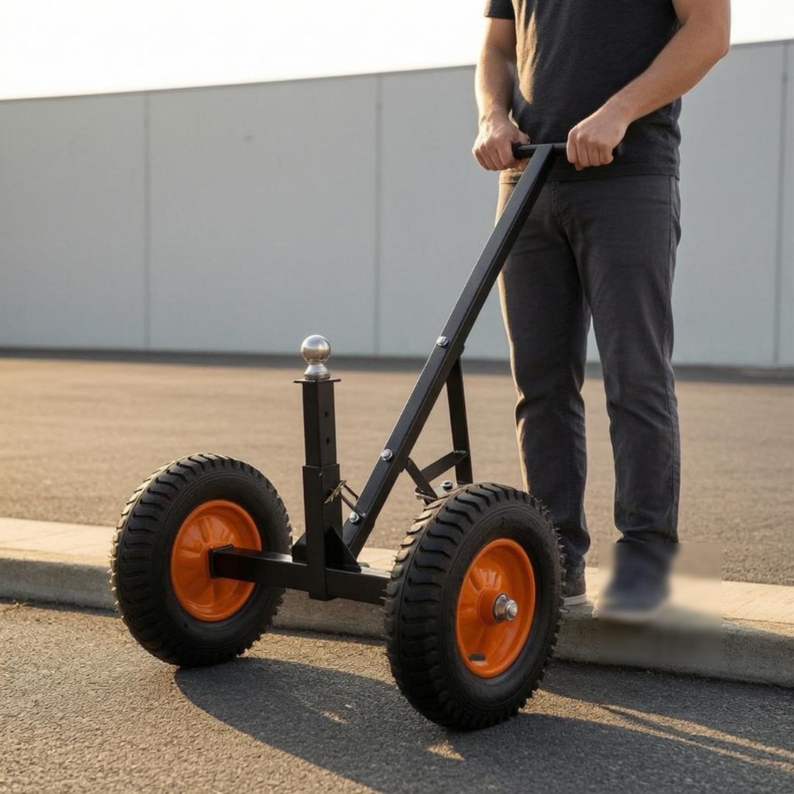 Bootsanhänger-Rangierhilfe Luftbereift Anhänger-Rangierwagen orange Wohnmobilanhänger Mover