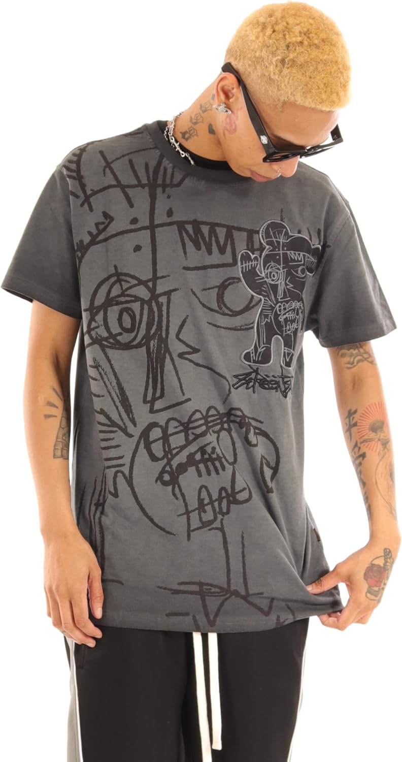 SCREENSHOT Men's Hip-Hop Streetwear T-Shirt - Image 5