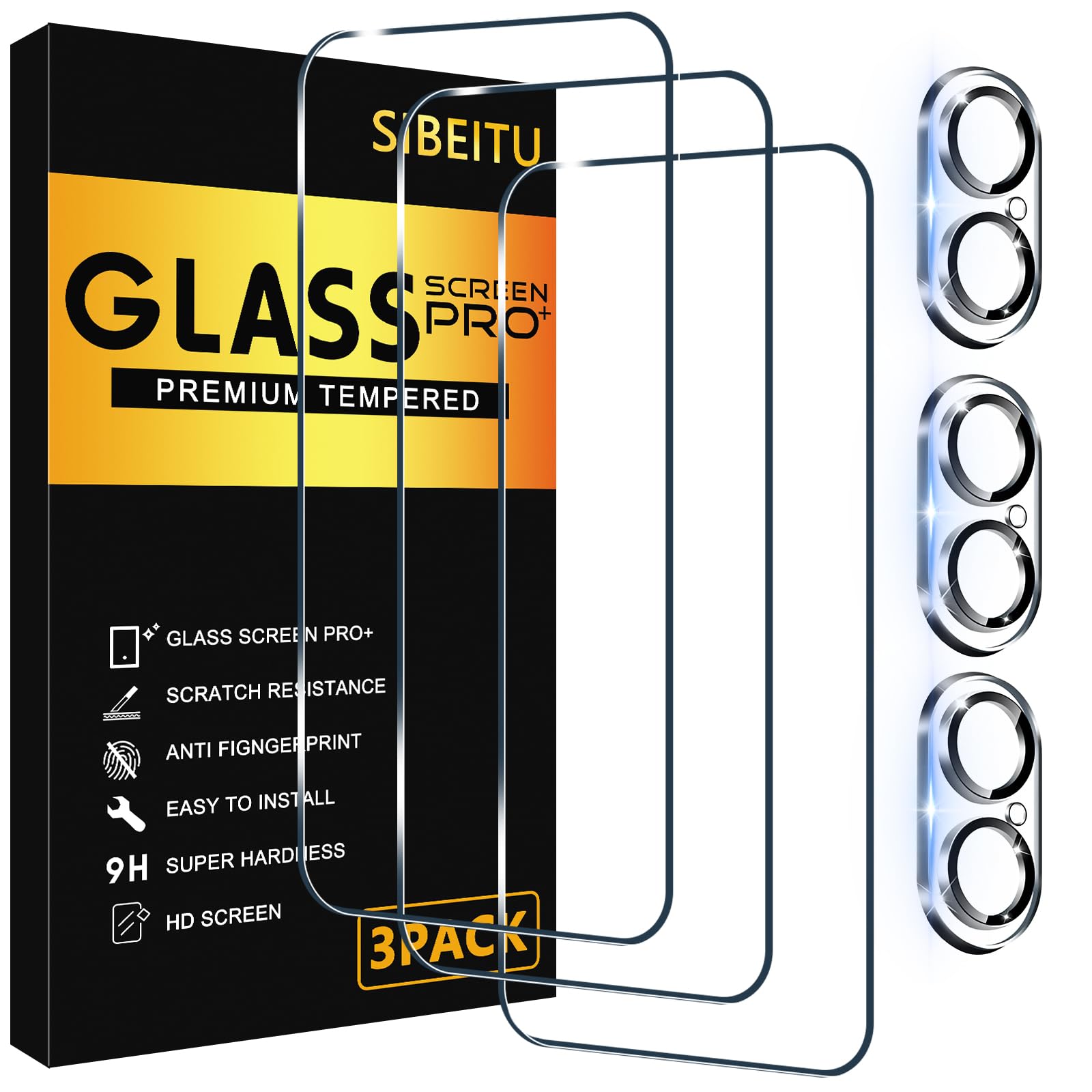 Photo 1 of SIBEITU Screen & Camera Protector for iPhone 16
