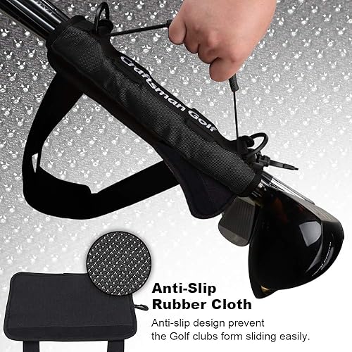 Miniatura 2 de Craftsman Golf Mini bolsa de transporte portátil, bolsa de hombro ideal para campo de golf, disponible para versión personalizada con tu nombre