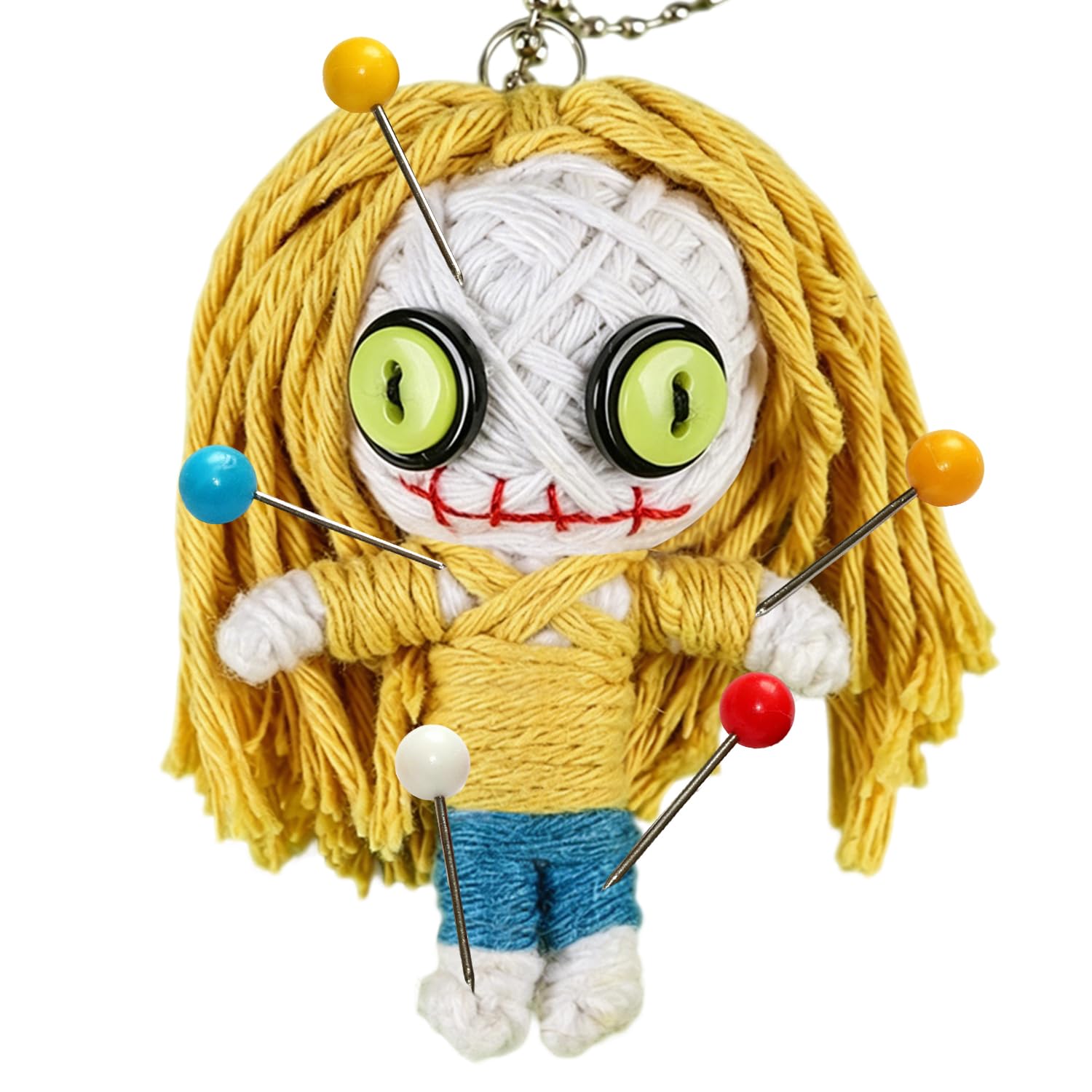 Voodoo Doll with Pins, Prank Item for Adults, Stress-Relief Toy for the Office, Gifts for Coworkers, Friends, and Bosses