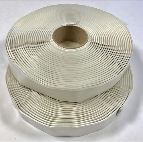 Miniatura 3 de Cinta de butilo blanca de 18 pulgadas x 1 pulgada x 30 pies para casa rodantecasa móvil (rollo individual)1