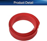 Vista 46 de Bettomshin 1Pc 16.4Ft(5m) Cable Management Sleeve, 5/16"(8mm) Width PET Red Cord Protector, Wire Loom Tube Insulated Split Sleeving for USB Cable