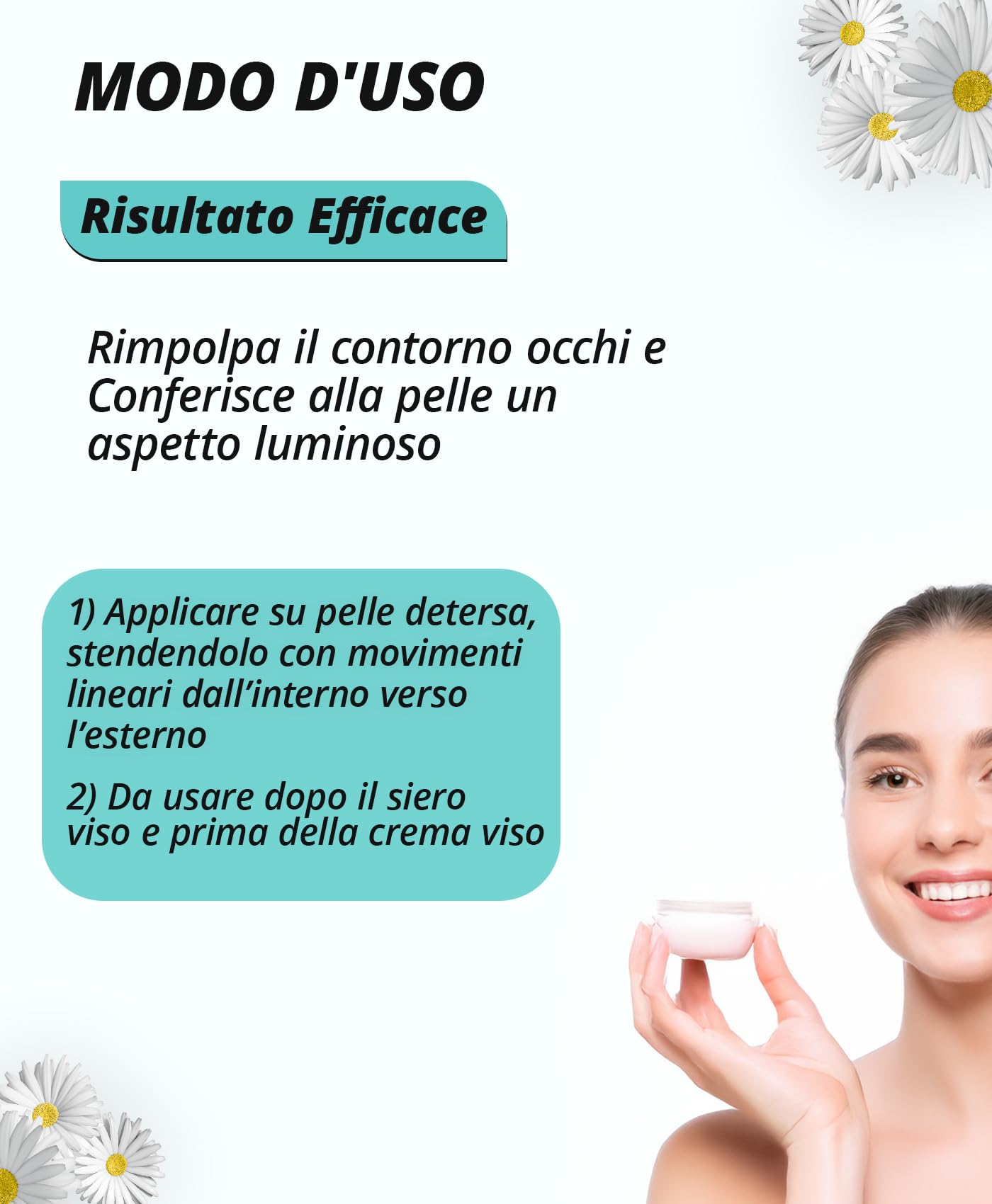 Suavitas | Botox Eye Cream - Crema contorno occhi - 15 ml - Crema idratante, illuminante e nutriente a base di Acido Ialuronico, Niacinamide, Sodium PCA, Urea, Collagene Idrolizzato