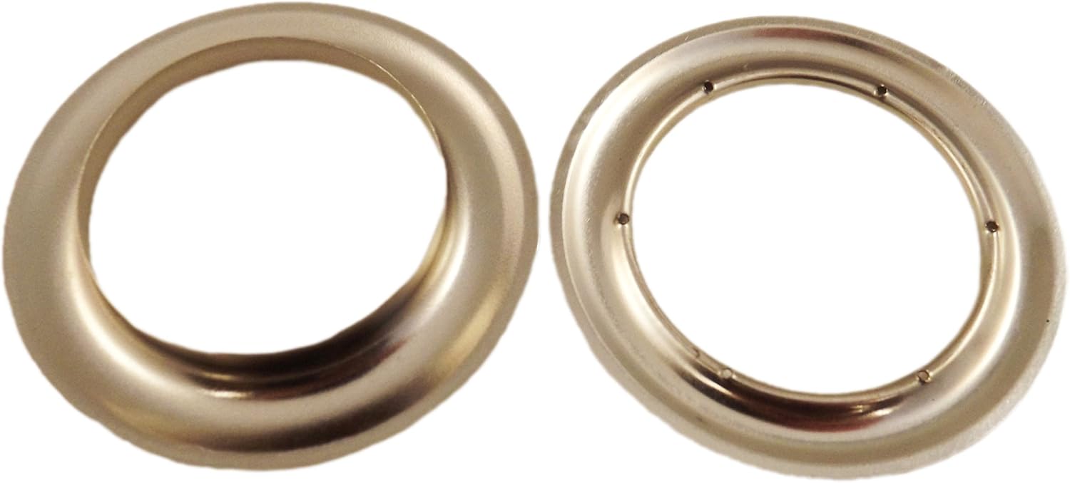 Large Nickel Metal Curtain Drapery Hardware Supplies #12-1 9/16 inch Inner Diameter Decorative Grommet/Rings w/Washer Eyelet Lot of 10/25 / 50/100 pcs (Pack of 25)