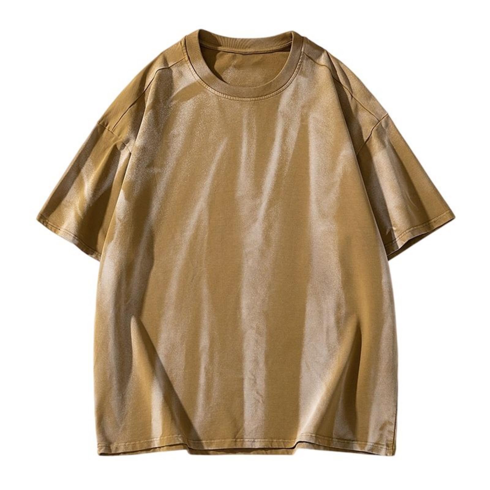 Męska koszulka z nadrukiem Tie Dye Ice Silk z krótkim rękawem luźny krój do biegania na kemping na zewnątrz podróż