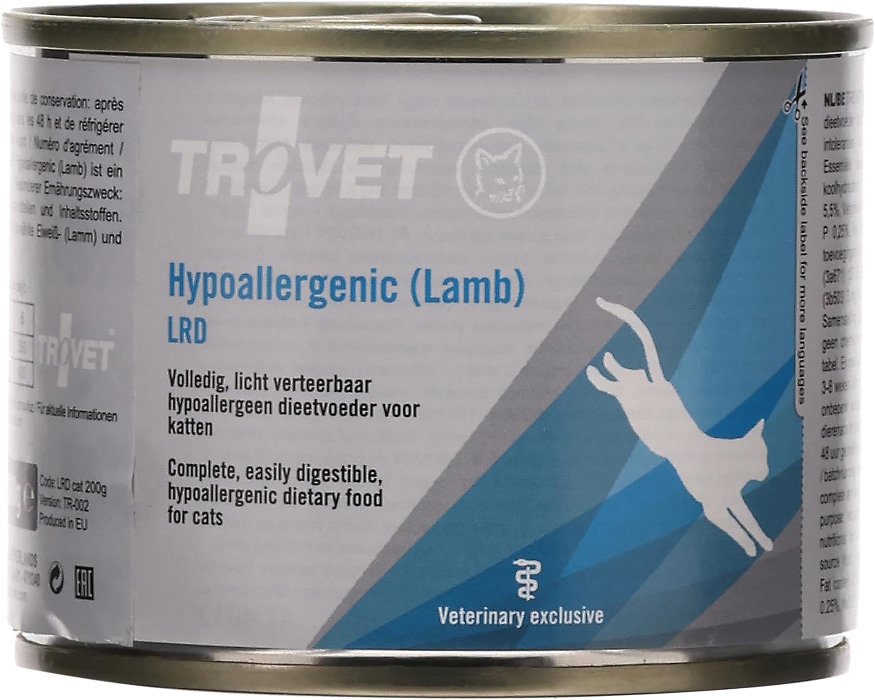 Trovet Hypoallergenic Lamb Cat Wet Food Tin 200gms
