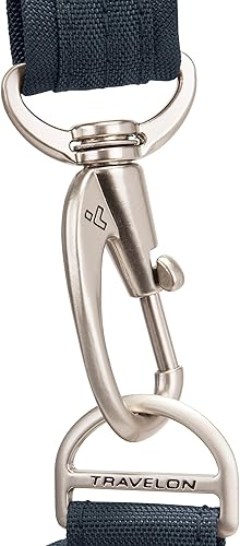 Miniatura 8 de Travelon Bolsa cruzada clásica antirrobo midnight Travelon Bolsa de cubo cruzada antirrobo medianoche A B/W pequeña flor impresión, A rayas en V,