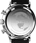 Timex Men's Waterbury Classic 40mm Watch - Black Strap Cream Dial Stainless Steel Case, Black