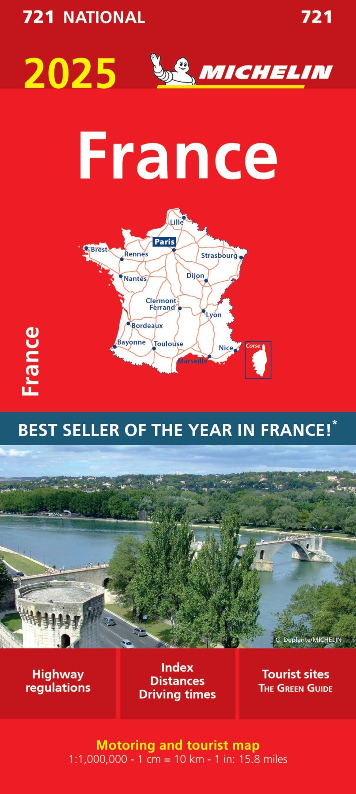 France 2025 - Michelin National Map 721: Map