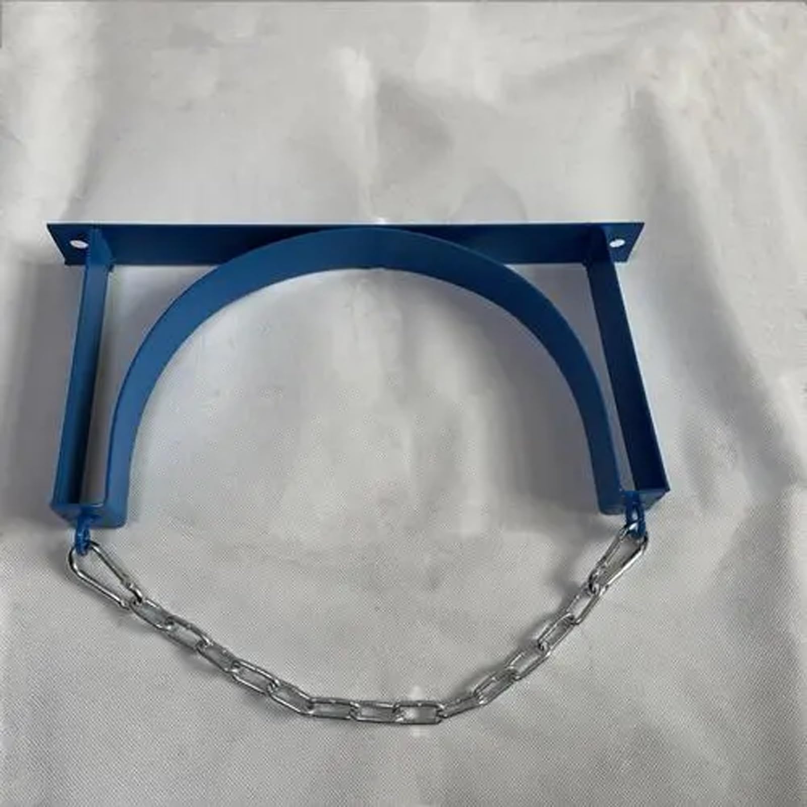 Support de réservoir cylindrique mural en acier avec boucle réglable