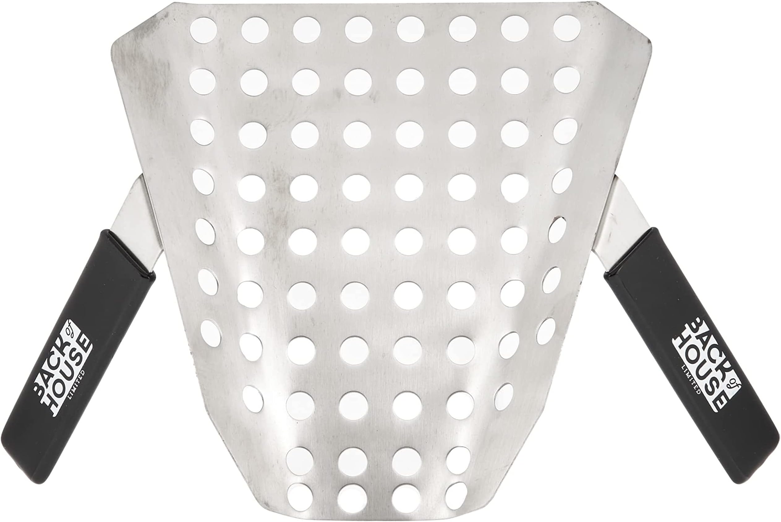Universal Popcorn Speed Scoop - Left and Right-Handed Serving Tool - Perforated Stainless Steel Scooper - Bags, Buckets, Boxes, Removes Unpopped Kernels - Snacks, Candy, Dessert, Food, Ice, Dry Goods