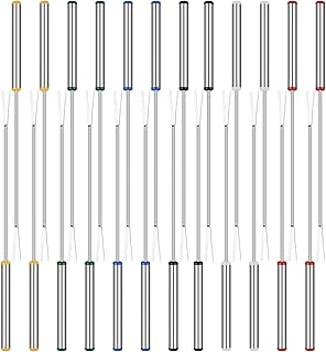24pcs Fondue Forks, BetterJonny 9.4In Stainless Steel Fondue Sticks Color Coded Cheese Forks with Heat Resistant Handle for Hot Pot Barbecue 6 Colors