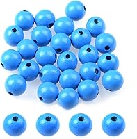 Vista 37 de AD Beads Espaciador de madera de agujero grande, pulsera para hacer joyas, collar, candelabro, cuentas de rosario de madera grandes, cuentas