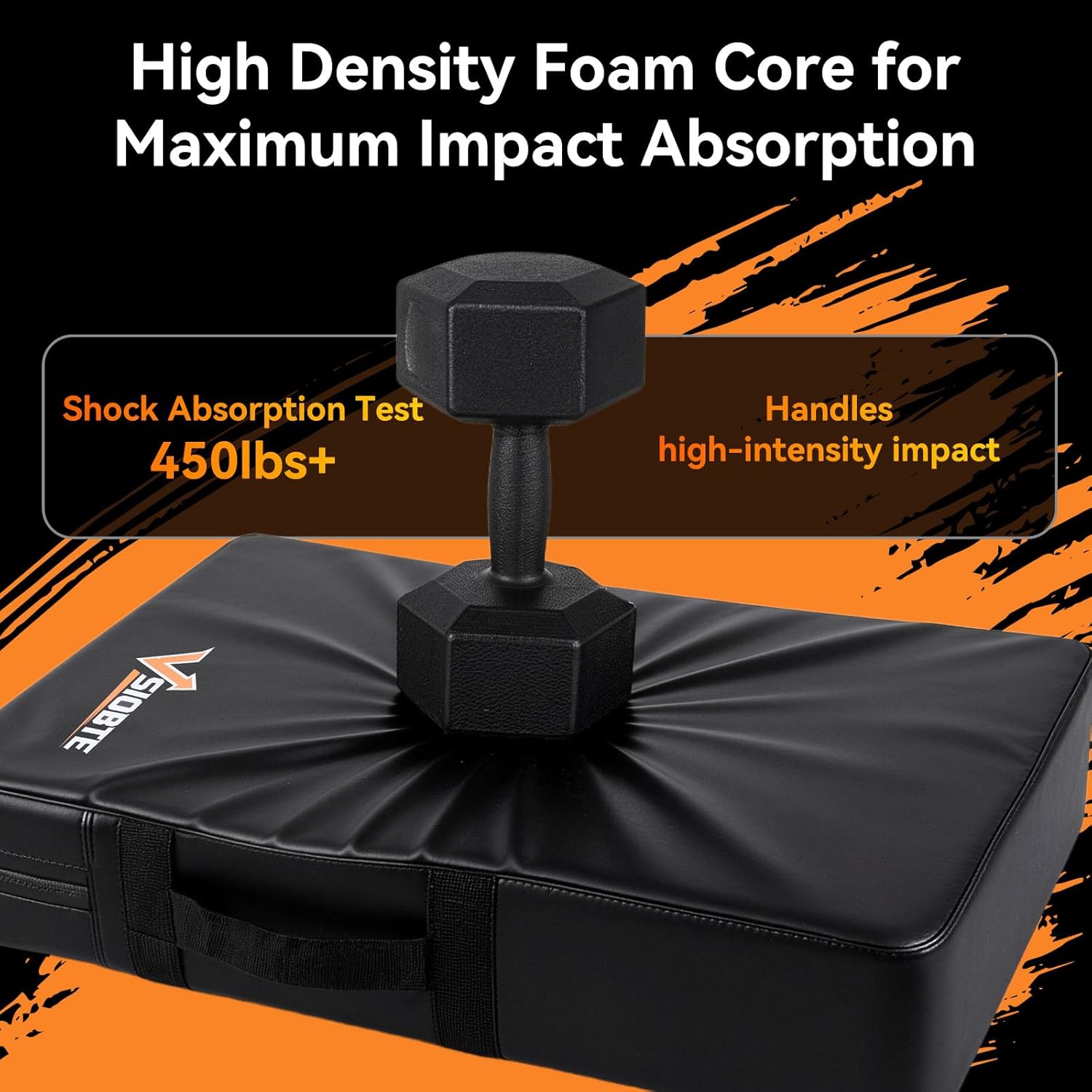 Professional Sports Blocking Pad 24"x16" - Football & Basketball Training Equipment | Denser Softer Foam Kick Pads, Tackle Dummy Crash Practice Hitting Shield for Martial Arts, Hockey & Contact Drills