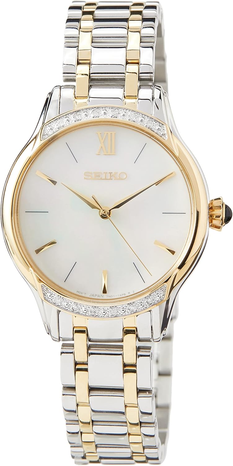 Seiko Orologio Analogueico Quarzo Donna con Cinturino in Metallo SRZ544P1