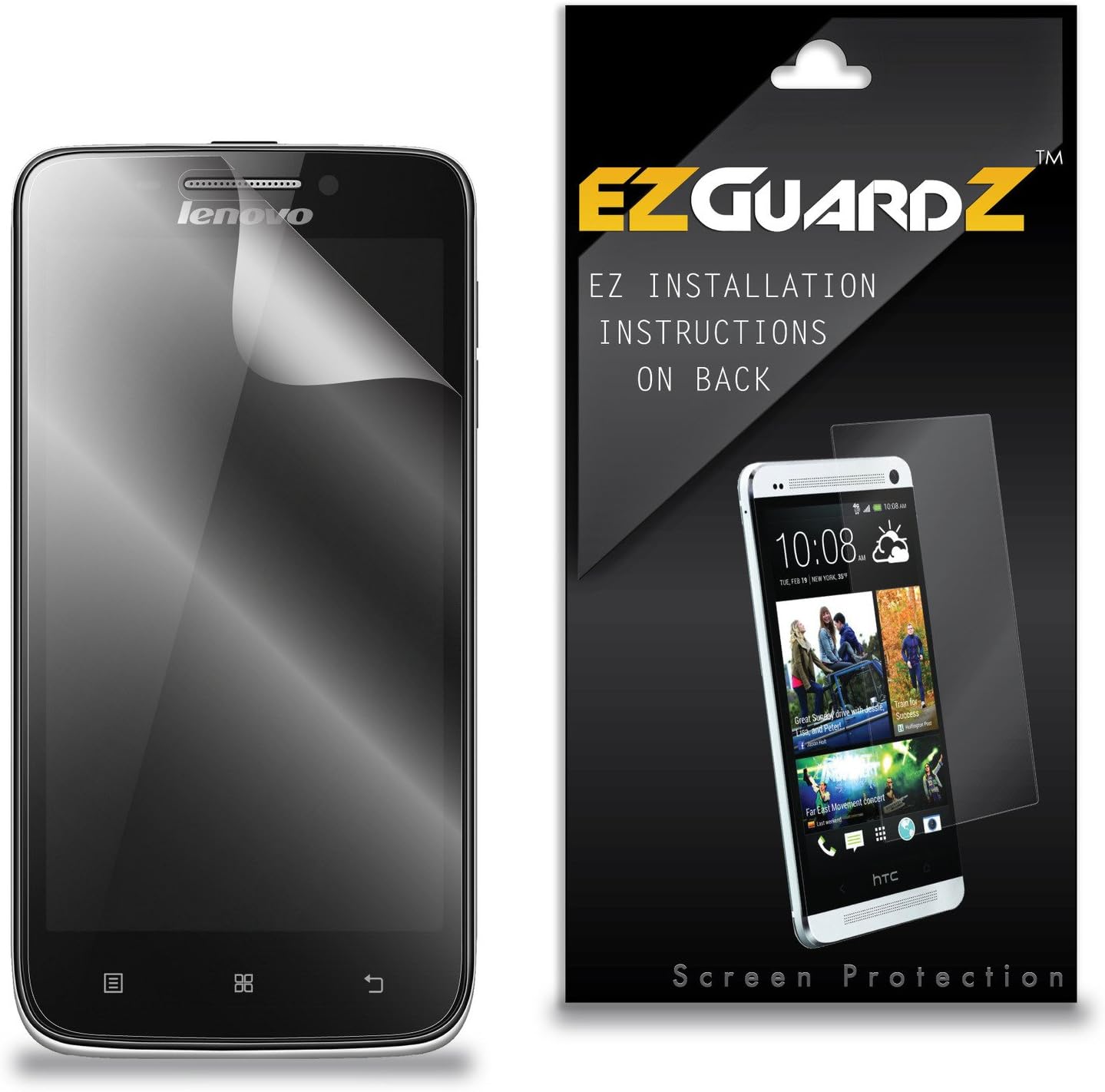 (2-Pack) EZGuardZ Screen Protector for Lenovo S650 (Ultra Clear)