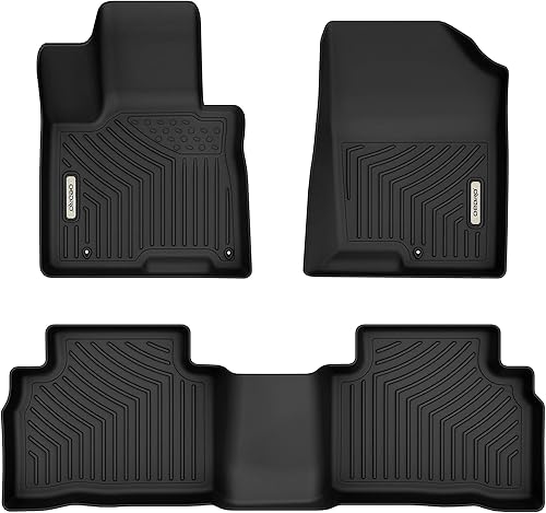 OEDRO Alfombrillas compatibles con Hyundai Tucson 2022-2024, protector único de TPE negro para todo tipo de clima, delantera y segunda fila, juego disponible en Yaxa Colombia