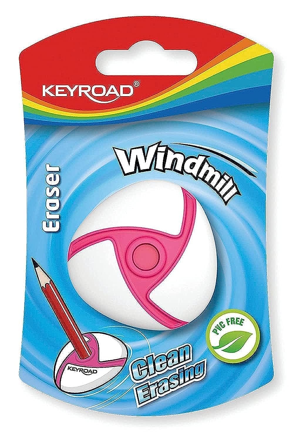 KeyRoad Gomma per cancellare – Pesci/gomma per matita e matite colorata/2 pezzi/blister/mix di colori/ideale per scuola e ufficio, KR972126